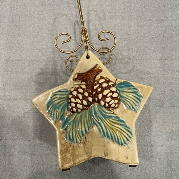 Star-Shaped ceramic Plant pot Holiday Ornament Holder EUC - Picture 3 of 6